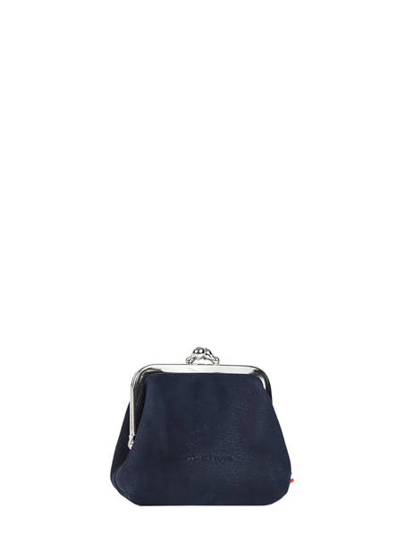 Portemonnee Etincelle Nubuck Leder Etrier Blauw etincelle nubuck EETN654